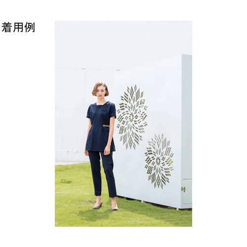 チュニック ネイビー+ベージュ L