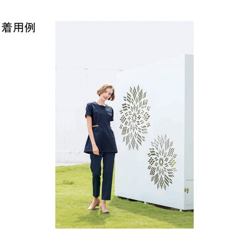 チュニック ネイビー+ベージュ L