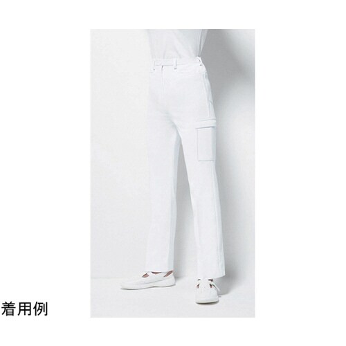 パンツ レディス カーゴ 白 4L