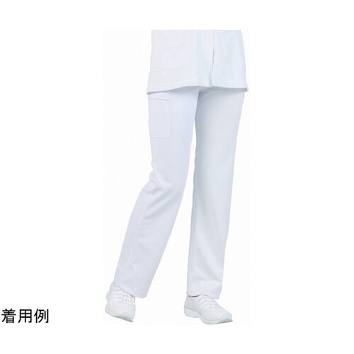 パンツ レディス カーゴ 白 4L