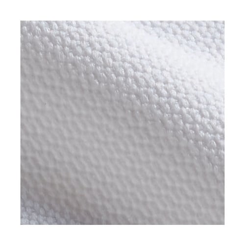 ナースジャケット 半袖 白/ラベンダー&ピンク L