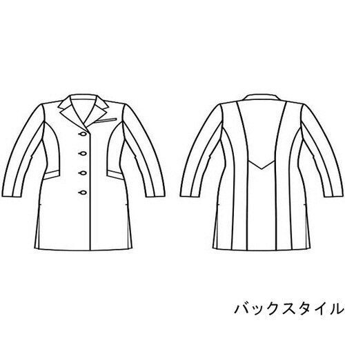 ドクターコート レディス長袖 ホワイト L