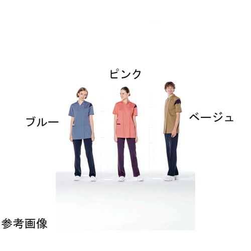 男女兼用スクラブ パープル L