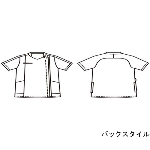 スクラブレディス半袖着丈70胸囲102桁丈42