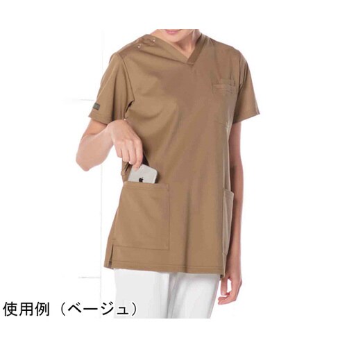 男女兼用スクラブ ネイビー L