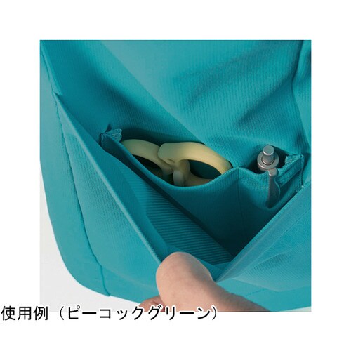 スクラブ レディス 半袖 ローズレッド/ワイン L