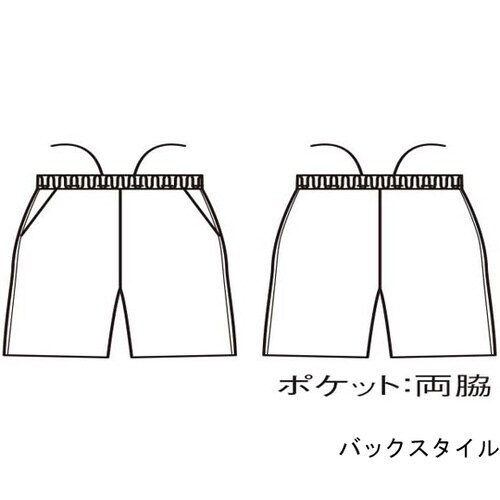 ハーフパンツ 兼用 ネイビー M