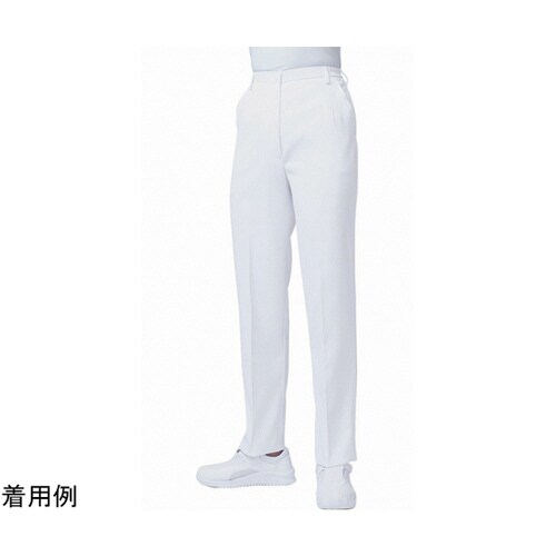 パンツ レディス 両脇ゴム 白 裾上げ LLC