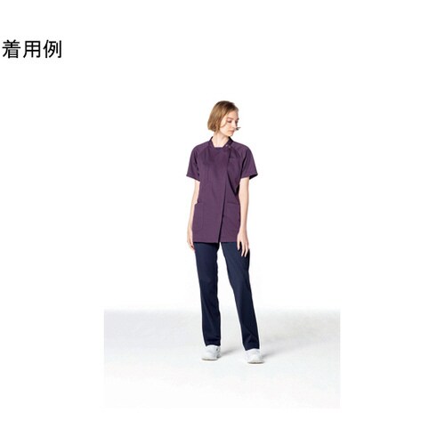 男女兼用スクラブ パープル S