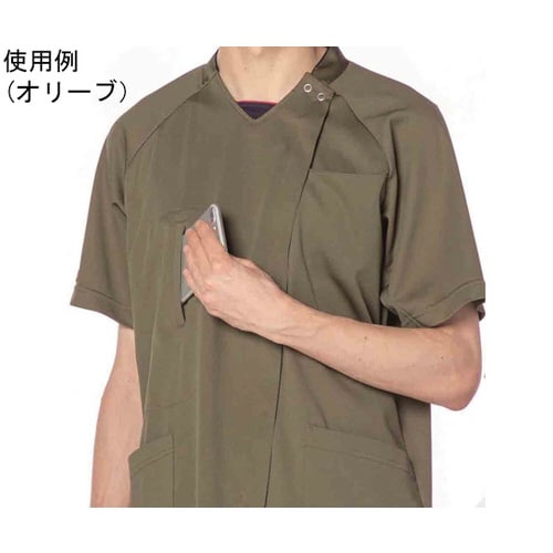 男女兼用スクラブ ベージュ LL