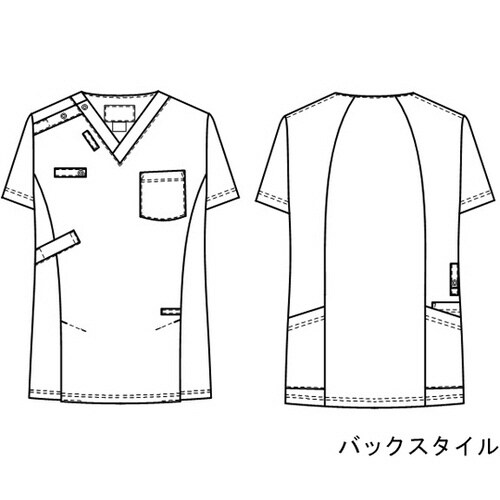 男女兼用スクラブ ネイビー M