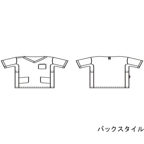 スクラブ 兼用 半袖 コバルトブルー/ネイビー M