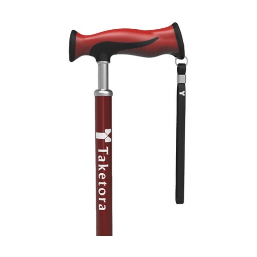 バンブーステッキ ワインレッド