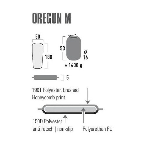 ハイピーク 自動吸気エアーマット オレゴン M