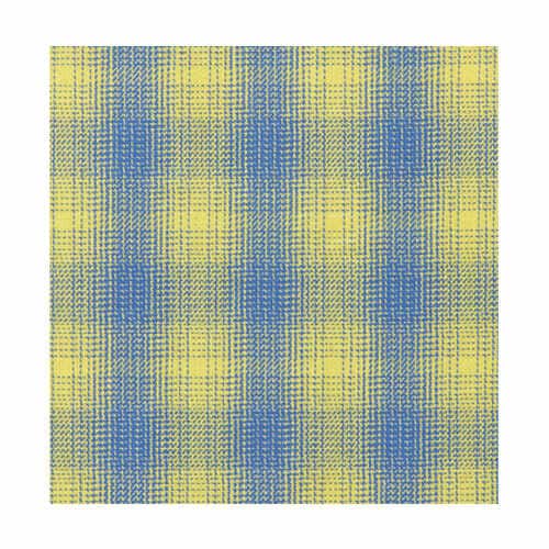 患者衣 兼用 8分袖 ブルー/イエロー L