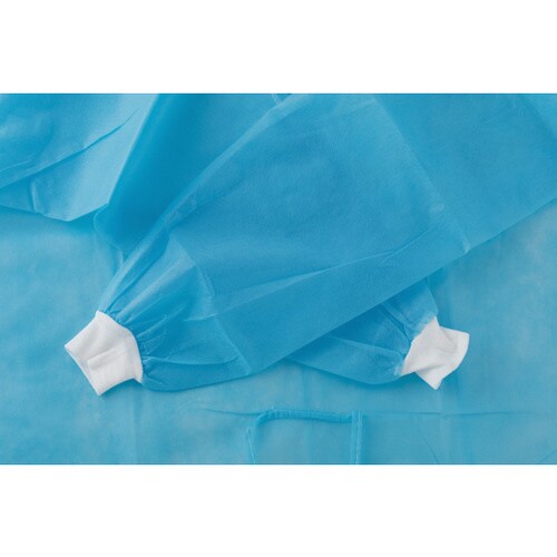 アイソレーションガウン(PE防水−リブ袖)個包装