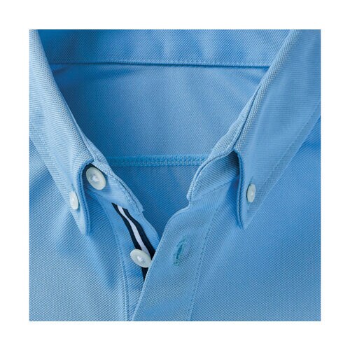 ポロシャツ 兼用 半袖 ペールブルー LL