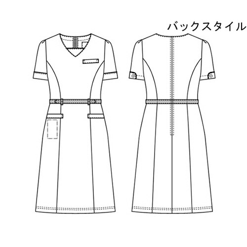 ワンピース ネイビー+バーガンディ M