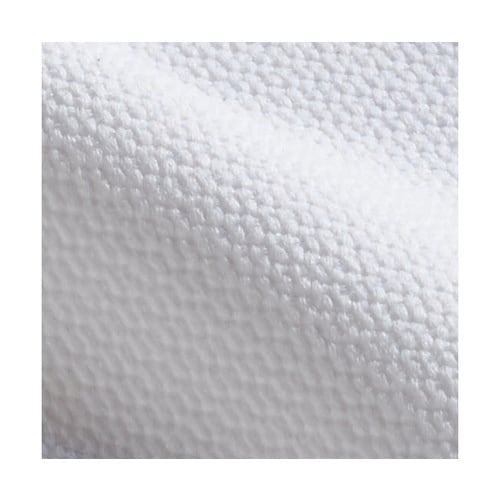 ナースジャケット 半袖 白/ラベンダー&ピンク L