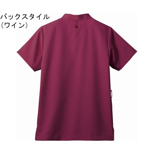 スクラブ 兼用 半袖 Mネイビー L