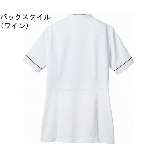 ジャケット レディス 半袖 白/ネイビー L