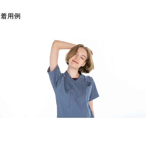 男女兼用スクラブ ブルー LL