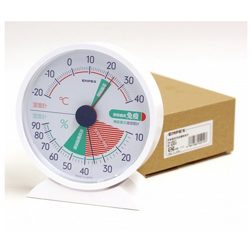 呼吸器系免疫機能表示温湿度計