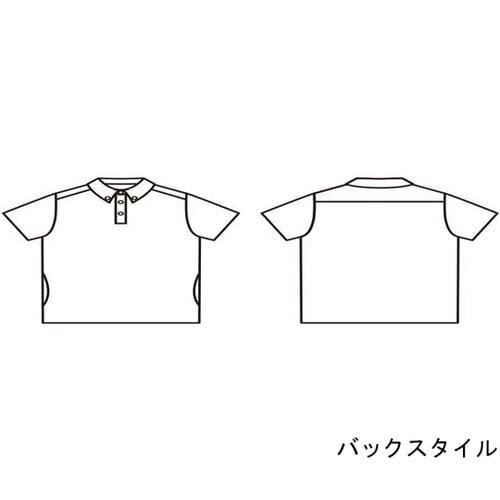 ポロシャツ 兼用 半袖 ネイビー M