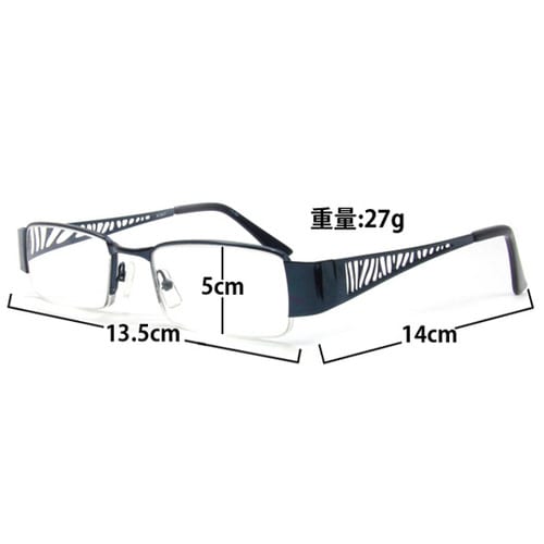 老眼鏡 ブルー 眼鏡ケース付き +3.5