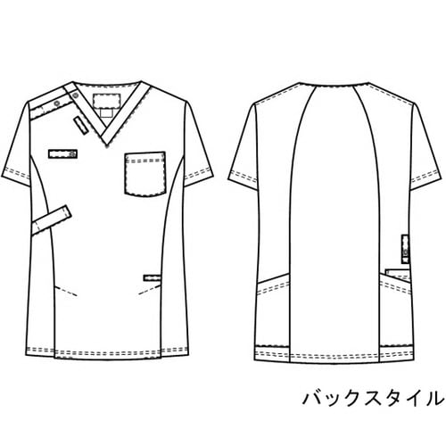 男女兼用スクラブ パープル S