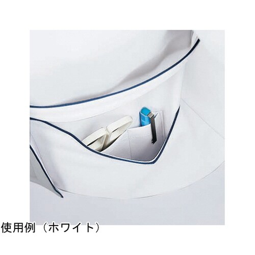 ナースジャケット レディス 半袖 ホワイト LL