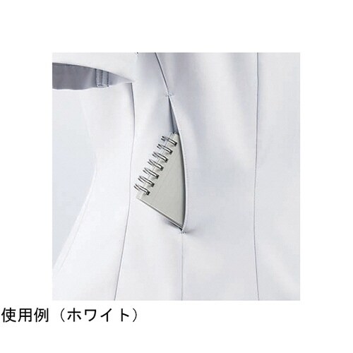 ナースジャケット レディス半袖ライトグ レー L