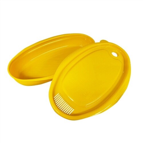 お皿になるレンジでパスタ