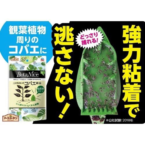 ボタナイス コバエ退治 粘着剤タイプ 4個入×3