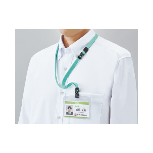 吊り下げ名札 F式名刺1枚 Mグリーン×10