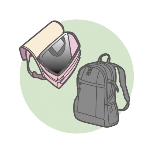 PCタブレット用クッションケース L ネイビー