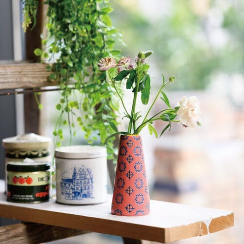 ハンドメイドプリントフラワーベース31 2個入×2