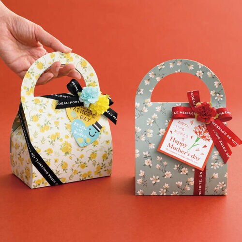 アンティークフラワーBOXバッグ型2 20枚入