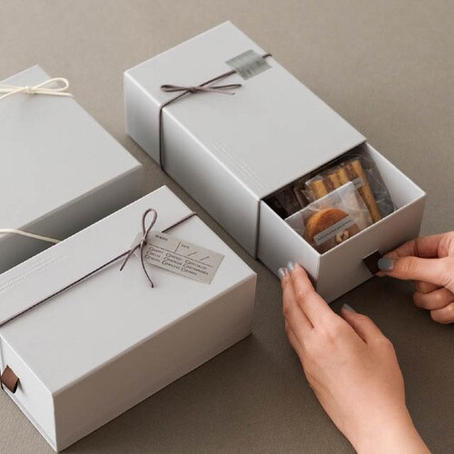 グレイッシュスタイルスリーブ貼箱 2 4個入