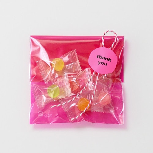 ネオンピンクOPPギフトバッグ 4 50枚入×6