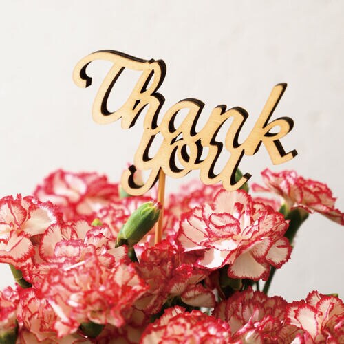 サンキューウッドフラワーピック 1 10本入×2