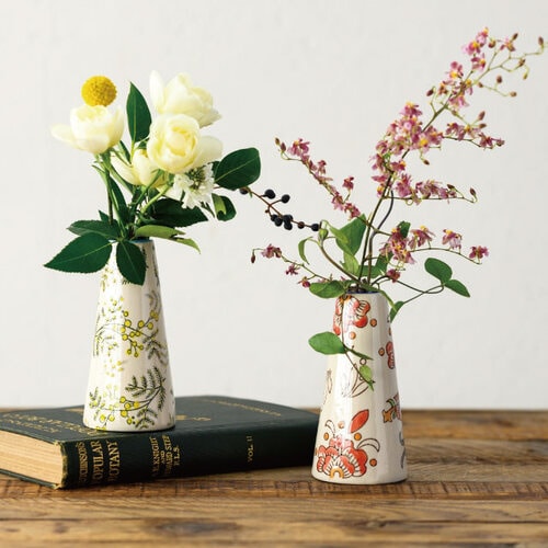 ハンドメイドプリントフラワーベース30 2個入×2
