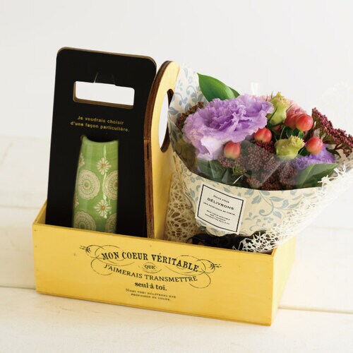 ナチュラルシャビーウッドボックス 1 4個入