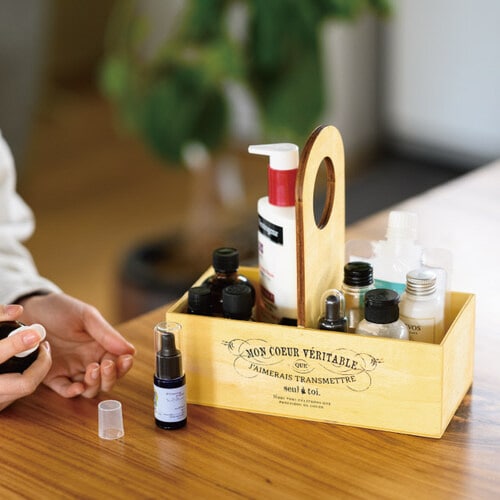 ナチュラルシャビーウッドボックス 1 4個入