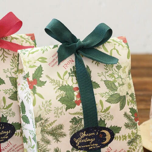 コットンブレンドリボングリーン 8 1巻入×4