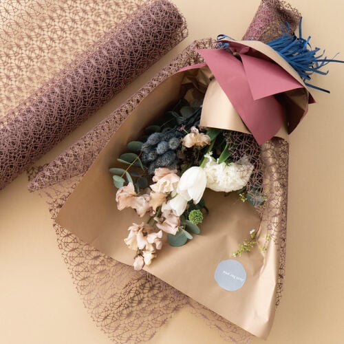 ファブリックレースロール 7 ブラウン 1巻入