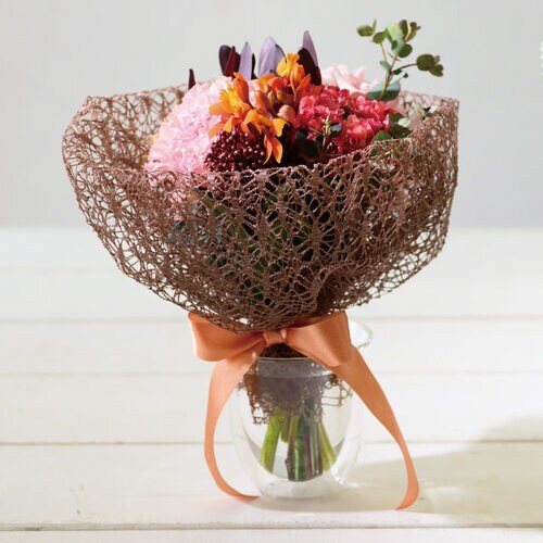 ファブリックレースロール 7 ブラウン 1巻入