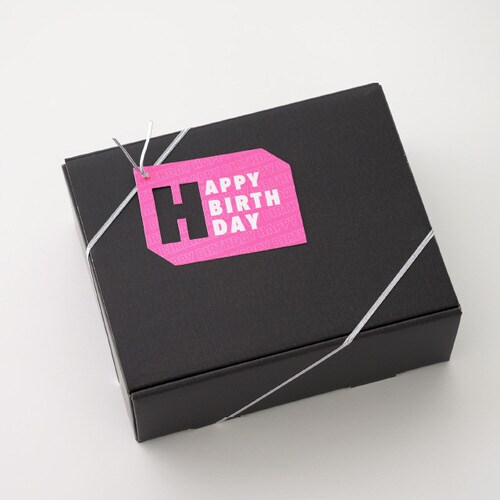 ネオンピンクゴムタッグ ハッピーBD 20枚入×2