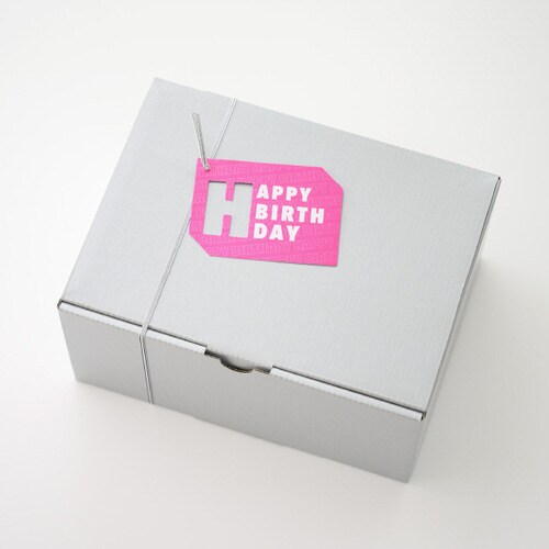 ネオンピンクゴムタッグ ハッピーBD 20枚入×2