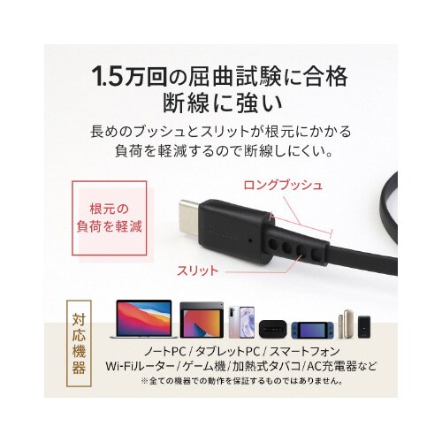 小型両引き巻取り式 Type−CtoCケーブル